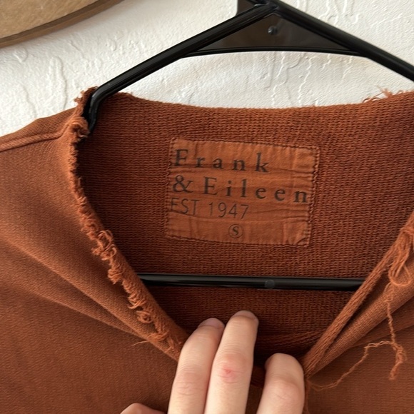 Frank & Eileen Brown Camel Isabelle Funnel Neck Sweater Dress Midi Maxi Small - Picture 8 of 12